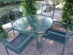 tuinset, Tuin en Terras, Tuinsets en Loungesets, Ophalen, 4 zitplaatsen, Gebruikt, Aluminium