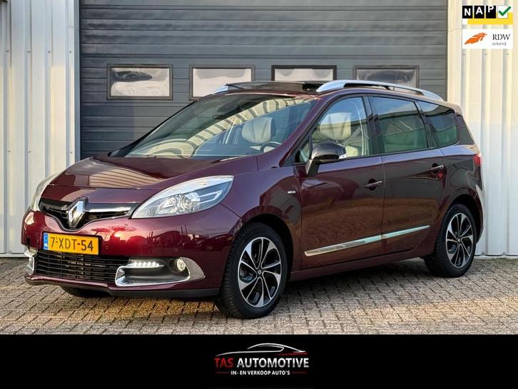 Renault Grand Scénic 2.0 Bose 2e EIG AUTOMAAT / LEER / PANO, Auto's, Renault, Te koop, Grand Scenic, ABS, Achteruitrijcamera, Airbags