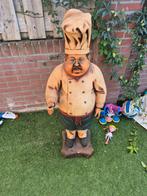 Tuinbeeld Kok - Decoratief en uniek!, Ophalen of Verzenden, Gebruikt, Beton, Mensenbeeld
