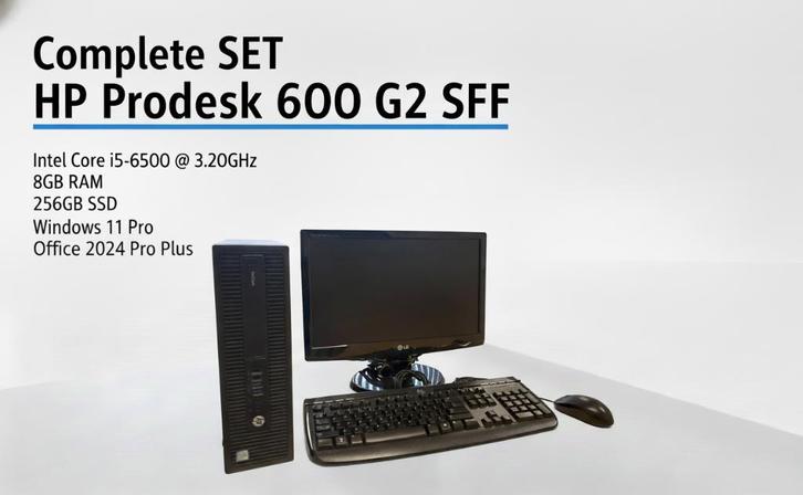 ACTIE!! HP Prodesks i5/16GB/256GB SSD incl. W11+Offic2024, Computers en Software, Desktop Pc's, Refurbished, 3 tot 4 Ghz, SSD