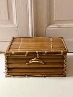 Vintage bamboe box, kistje, Huis en Inrichting, Ophalen of Verzenden