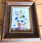 LEUK GESIGNEERD ANTIEK SCHILDERIJTJE : VAAS MET BLOEMEN, Antiek en Kunst, Ophalen of Verzenden