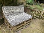 Pallet bank. Met kussens. 4 pallets., Tuin en Terras, Tuinmeubel-accessoires, Gebruikt, Ophalen