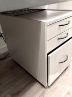 Werktafel Ikea met bijbehorend ladeblok, Gebruikt, Ophalen, Bureau