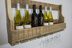 Pallet Wijnrek voor aan de muur, Huis en Inrichting, Woonaccessoires | Wijnrekken, Gebruikt, 5 tot 15 flessen, Ophalen of Verzenden