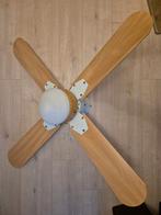 Ventilator met lamp (bladen van eikenhout), Ophalen, Gebruikt, Plafondventilator