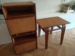 Set nachtkastjes met (kap)tafel | Cees Braakman UMS Pastoe, Antiek en Kunst, Antiek | Meubels | Kasten, Ophalen