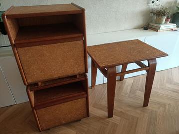 Set nachtkastjes met (kap)tafel | Cees Braakman UMS Pastoe beschikbaar voor biedingen