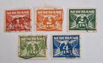 Nederland 1924 - nvph 144-148 - Vliegende Duif  ( zwm), Ophalen of Verzenden, T/m 1940, Gestempeld