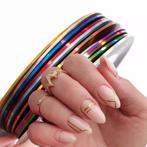30 stuks Striping Tape voor nagels/nail art., Blauw, ., Nieuw, Ophalen of Verzenden