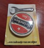 Vintage Heineken Viltjes met Opener., Verzamelen, Ophalen of Verzenden, Nieuw, Flesopener, Heineken