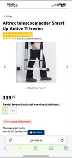 Altrex Telescoopladder Smart Up Active - Nieuw!, Doe-het-zelf en Verbouw, Nieuw, Ophalen of Verzenden, Ladder, Opvouwbaar of Inschuifbaar