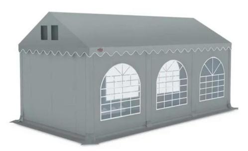 Professionele Partytent 6x3 meter - grijs / zilver - Grizzly, Tuin en Terras, Partytenten, Zo goed als nieuw, Partytent, 2 meter of meer