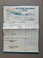 332) FACTUUR DE VOGEL VAN CALCAR &CO NV ZWOLLE 1949, Verzamelen, Merken en Reclamevoorwerpen, Ophalen of Verzenden, Gebruikt, Overige typen
