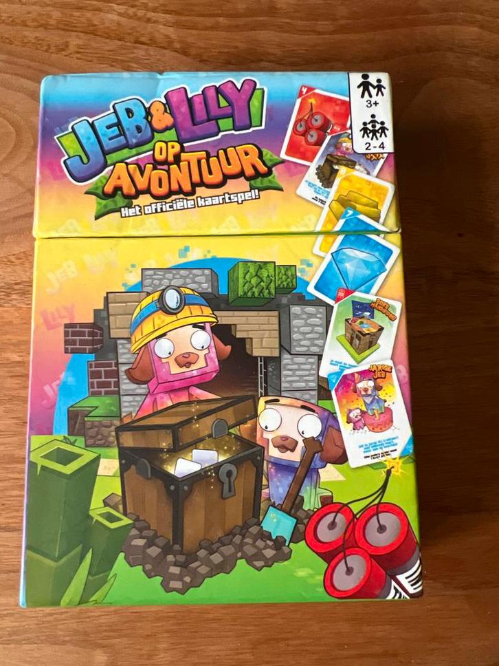 Jeb & Lily Avontuur Kaartspel. Minecraft, Hobby en Vrije tijd, Gezelschapsspellen | Kaartspellen, Zo goed als nieuw, Drie of vier spelers