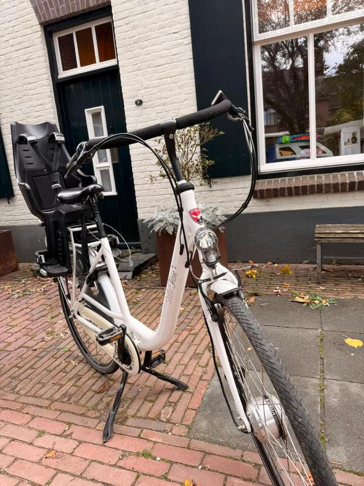 Stella Fiore Mamafiets met Bobike Achterzitje, Fietsen en Brommers, Elektrische fietsen, Gebruikt, Overige merken, 51 tot 55 cm