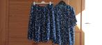 Rok met blouse maat 48, Blauw, Maat 46/48 (XL) of groter, Ophalen of Verzenden, Zo goed als nieuw