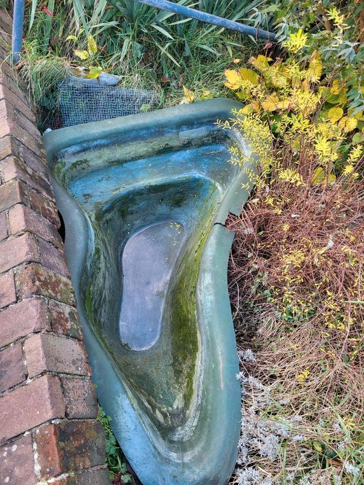 Vijverbak met vijverpomp/ fontein (ophalen), Tuin en Terras, Vijvers, Gebruikt, Ophalen of Verzenden