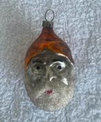 Antieke kerstbal - Kerstman met oranje muts, Diversen, Kerst, Ophalen of Verzenden, Gebruikt
