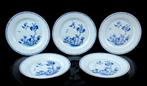 China Qianlong periode ca. 1760 5 porseleinen schotels 23 cm, Ophalen of Verzenden