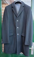 Wollen zwarte herenmantel/jas STONES maat 52, Maat 52/54 (L), Stones, Zwart, Ophalen of Verzenden