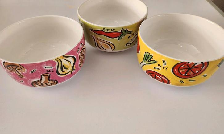 Set Blond Amsterdam Soepkommen Maggi - ZGAN, Huis en Inrichting, Keuken | Servies, Zo goed als nieuw, Kom(men), Blond Amsterdam