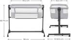 Kinderkraft co-sleeper in hoogte verstelbaar! Z.g.a.n!, Ophalen, Zo goed als nieuw, Minder dan 140 cm, Matras