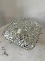 Vintage glazen plafondlamp, Ophalen of Verzenden, Zo goed als nieuw, Glas