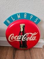 Vintage coca-cola bord kunststof, Ophalen, Gebruikt