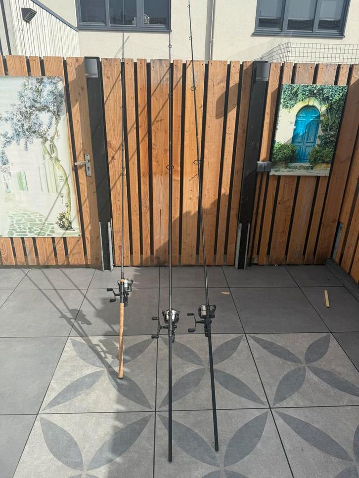 2st shimano hengels TX2 en 1st sonik RS hengel met molens, Watersport en Boten, Hengelsport | Karpervissen, Zo goed als nieuw