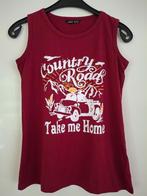 Top / hemd donkerrood maat S/36 Country Roads - als nieuw -, Ophalen of Verzenden, Zo goed als nieuw, Rood, Shein