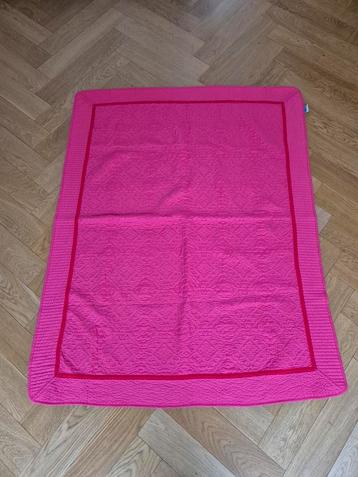 Roze bedsprei met bloemmotief - Merk Lief! beschikbaar voor biedingen