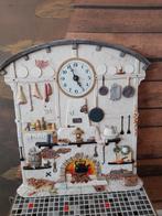 Porseleinen klok Nieuwstaat, Huis en Inrichting, Woonaccessoires | Klokken, Ophalen of Verzenden, Zo goed als nieuw, Wandklok