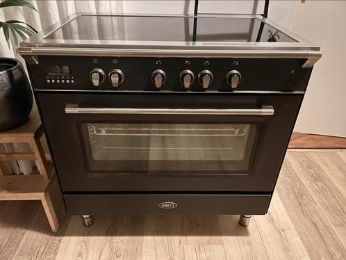 Boretti 90cm inductie fornuis! - Antraciet - Met garantie!, Witgoed en Apparatuur, Kookplaten, Zo goed als nieuw, Vrijstaand, Inductie