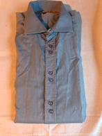 Overhemd , maat L, kleur blauw, Ophalen of Verzenden, Zo goed als nieuw, Blauw, Halswijdte 41/42 (L)