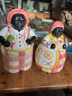 2 koek potten, Huis en Inrichting, Keuken | Potten en Pannen, Ophalen, Zo goed als nieuw, Gietijzer, Koekenpan of Braadpan