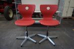 V/S bureaustoel bureaukruk kruk werkkruk | 2 voor €15,-, Ophalen of Verzenden, Gebruikt, Rood, Bureaukruk