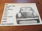 Folder Volkswagen Kever 1967, De nieuwe VW 1200, Volkswagen, Ophalen of Verzenden, Zo goed als nieuw, Volkswagen