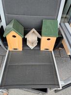 Nieuwe vogelhuisjes en pindakaaspothouder, Ophalen
