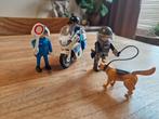 Playmobil politie set met hond motor bijna gratis sint kado, Ophalen of Verzenden, Zo goed als nieuw, Complete set