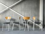 Set mid-century eetkamerstoelen, ca 1980’s, Ophalen of Verzenden