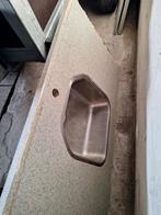 Marmer keukenblad met ingefrees spoelbak, Ophalen, 50 tot 75 cm, Minder dan 100 cm