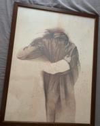 Schilderij Bruno Bruni - Litho “ Al Quattro “ gearmd paar, Ophalen of Verzenden