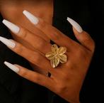 Nieuwe verstelbare bloemenring - Stainless Steel, IJzer of Staal, Nieuw, Ophalen of Verzenden, Dame