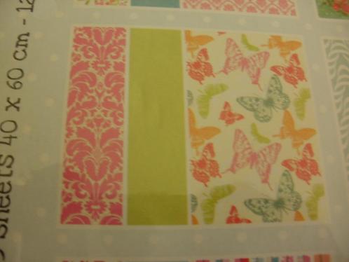 1307a- SET DECOPATCHPAPIER – 3 VELLEN VAN 40 CM X 60 CM, Hobby en Vrije tijd, Knutselen, Nieuw, Materiaal, Ophalen of Verzenden