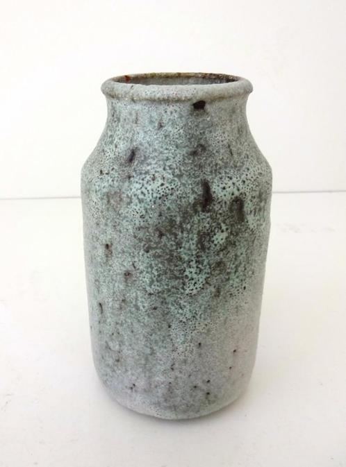 Keramiek vaas groen beige bruisglazuur Groeneveldt 3825-k, Antiek en Kunst, Antiek | Keramiek en Aardewerk, Ophalen of Verzenden