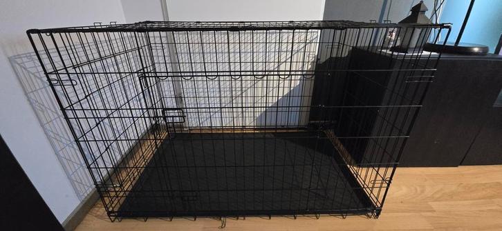 Hondenbench XL Sterk - 122x77x82cm - 2 Deuren - Opvouwbaar, Dieren en Toebehoren, Hondenbenches, Ophalen