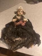 Oude Porseleinen Pop - Geërfd, Ophalen of Verzenden, Gebruikt