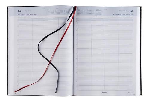 Agenda Bremax 2 2025 A4 1dag/1pg 8 kolommen zwart, Diversen, Agenda's, Nieuw, Ophalen