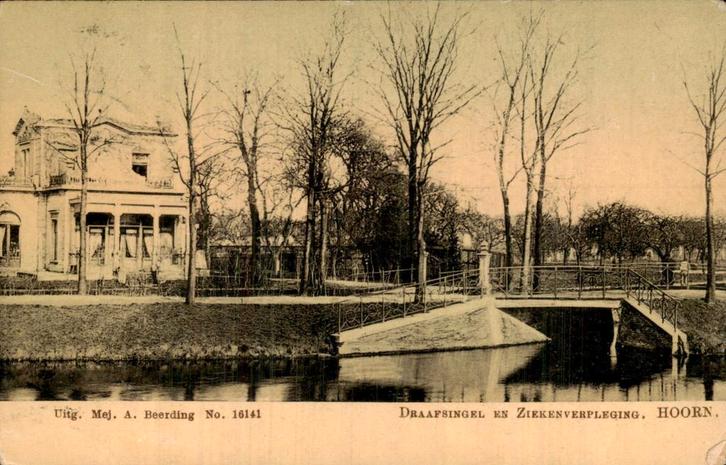 Hoorn - Draafsingel - Ziekenverpleging, Verzamelen, Ansichtkaarten | Nederland, Gelopen, Noord-Holland, 1920 tot 1940, Ophalen of Verzenden